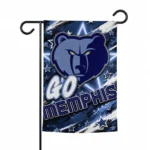 Memphis Grizzlies Garden Flag Customized Glowing Star Blue Best Selling