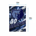 Memphis Grizzlies Garden Flag Customized Glowing Star Blue Best Selling