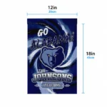 Memphis Grizzlies Garden Flag Customized Swirl Vortex Blue Best Selling