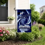 Memphis Grizzlies Garden Flag Customized Swirl Vortex Blue Best Selling