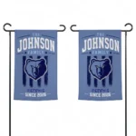 Memphis Grizzlies Garden Flag Personalized Distressed Stripes Blue Best Selling