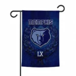 Memphis Grizzlies Garden Flag Personalized Laurel Wreath Blue Best Selling