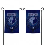Memphis Grizzlies Garden Flag Personalized Laurel Wreath Blue Best Selling
