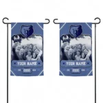 Memphis Grizzlies Garden Flag Personalized Photo Frame Blue Best Selling