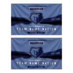 Memphis Grizzlies House Flag Custom Brushed Streaks Blue Best Selling