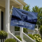 Memphis Grizzlies House Flag Custom Brushed Streaks Blue Best Selling