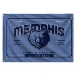 Memphis Grizzlies House Flag Custom Ornate Border Blue Best Selling