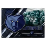 Memphis Grizzlies House Flag Customized Diagonal Stripes Blue Best Selling