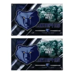 Memphis Grizzlies House Flag Customized Diagonal Stripes Blue Best Selling