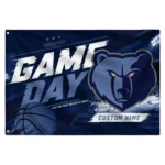 Memphis Grizzlies House Flag Customized Energy Brushstrokes Blue Best Selling