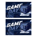 Memphis Grizzlies House Flag Customized Energy Brushstrokes Blue Best Selling