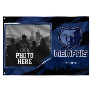 Memphis Grizzlies House Flag Personalized Framed Photo Blue Black Best Selling