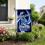 Memphis Tigers Garden Flag Custom Swirl Vortex Blue Best Selling