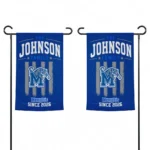 Memphis Tigers Garden Flag Customized Distressed Stripes Blue Best Selling