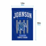 Memphis Tigers Garden Flag Customized Distressed Stripes Blue Best Selling