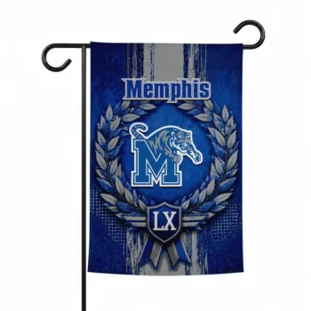 Memphis Tigers Garden Flag Customized Laurel Wreath Blue Best Selling