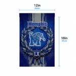Memphis Tigers Garden Flag Customized Laurel Wreath Blue Best Selling