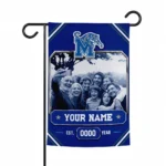 Memphis Tigers Garden Flag - Customized Photo Frame Blue