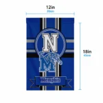 Memphis Tigers Garden Flag Personalized Circle Medallion Blue Best Selling