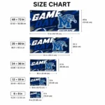 Memphis Tigers House Flag Custom Action Streaks Blue Best Selling