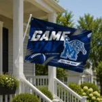 Memphis Tigers House Flag Custom Action Streaks Blue Best Selling