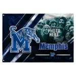 Memphis Tigers House Flag Custom Diagonal Stripes Blue Best Selling