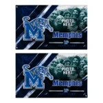 Memphis Tigers House Flag Custom Diagonal Stripes Blue Best Selling