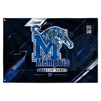 Memphis Tigers House Flag Customized Speed Slashes Blue Best Selling