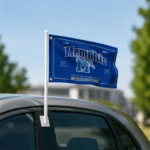 Memphis Tigers House Flag Personalized Ornate Border Blue Best Selling