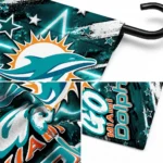 Miami Dolphins Garden Flag Customized Glowing Star Aqua Best Selling