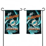 Miami Dolphins Garden Flag Customized Swirl Vortex Aqua Best Selling