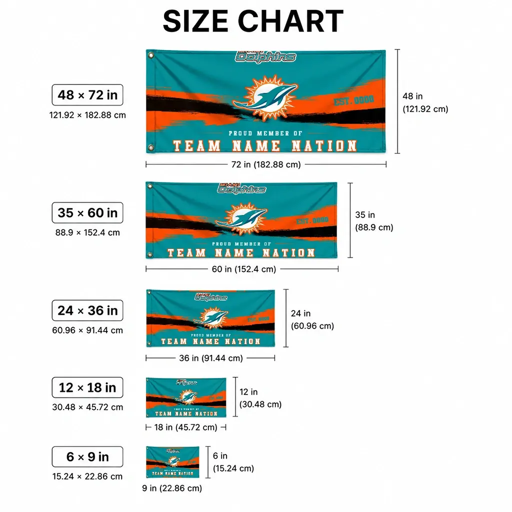 Miami Dolphins House Flag Custom Brushed Streaks Aqua High Quality Miami Dolphins House Flag Custom Brushed Streaks Aqua High Quality