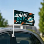 Miami Dolphins House Flag Customized Action Streaks Aqua Best Selling