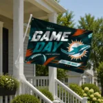 Miami Dolphins House Flag Customized Action Streaks Aqua Best Selling