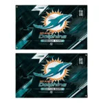 Miami Dolphins House Flag Personalized Speed Slashes Aqua Best Selling