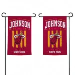 Miami Heat Garden Flag Custom Distressed Stripes Red Best Selling