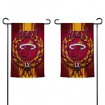 Miami Heat Garden Flag Custom Laurel Wreath Red Best Selling
