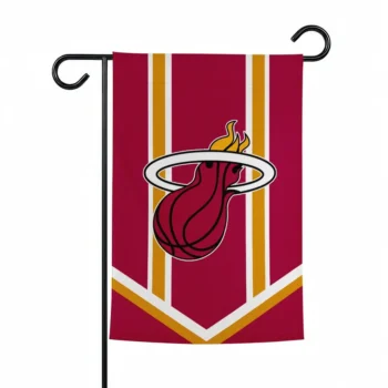 Miami Heat Garden Flag Customized Chevron Stripes Red Best Selling