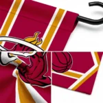 Miami Heat Garden Flag Customized Chevron Stripes Red Best Selling