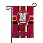 Miami Heat Garden Flag Customized Circle Medallion Red Best Selling
