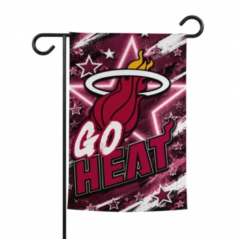 Miami Heat Garden Flag Personalized Glowing Star Red Best Selling