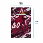 Miami Heat Garden Flag Personalized Glowing Star Red Best Selling