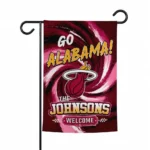Miami Heat Garden Flag Personalized Swirl Vortex Red Best Selling