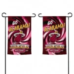 Miami Heat Garden Flag Personalized Swirl Vortex Red Best Selling