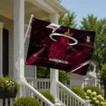 Miami Heat House Flag Custom Speed Slashes Red Best Selling