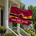 Miami Heat House Flag Customized Brushed Streaks Red Best Selling