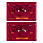 Miami Heat House Flag Customized Ornate Border Red Best Selling