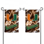 Miami Hurricanes Garden Flag Customized Glowing Star Orange Best Selling