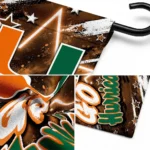 Miami Hurricanes Garden Flag Customized Glowing Star Orange Best Selling