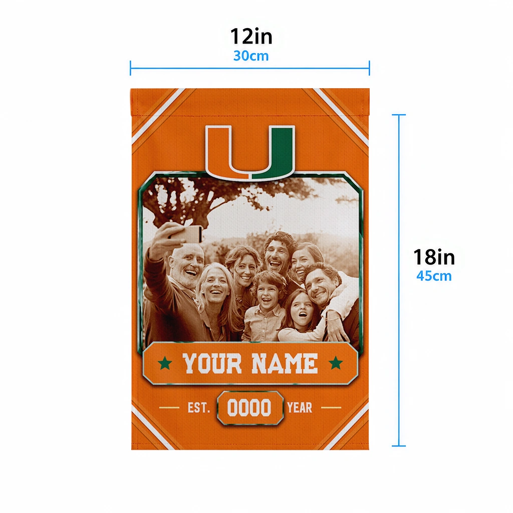 miami-hurricanes-garden-flag-personalized-photo-frame-orange-high-quality.webp